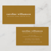 ミニマエレガントモダンリスト金ゴールドプロフェッショナル 名刺 (正面/裏面)