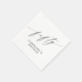 ミニマエレガントモダンリスト50誕生日 スタンダードカクテルナプキン (角)