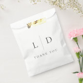 ミニマエレガントモダンリスト・モノグラム結婚ズ フェイバーバッグ (封をした状態)