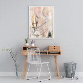 ミニマエレガントモダンル抽象芸術アートポスター ポスター