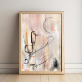 ミニマエレガントモダンル抽象芸術アートポスター ポスター