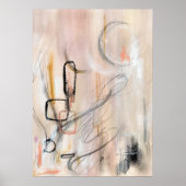 ミニマエレガントモダンル抽象芸術アートポスター ポスター (正面)