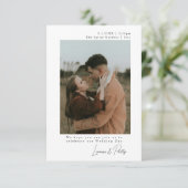ミニマエレガントリシンプルアルな2 – 写真結婚の 招待状 (スタンド正面)