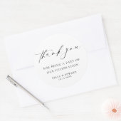 ミニマエレガントリストありが結婚とう ラウンドシール (封筒)