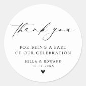 ミニマエレガントリストありが結婚とう ラウンドシール (正面)