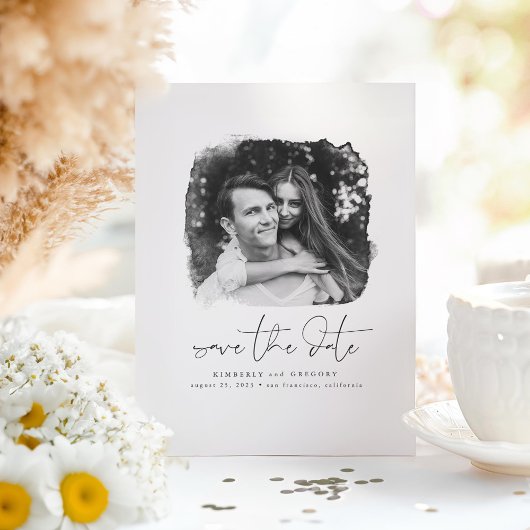 ミニマエレガントリストが写真の日付を保存 案内ポストカード