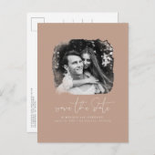 ミニマエレガントリストが写真の日付を保存 案内ポストカード (正面/裏面)