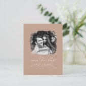 ミニマエレガントリストが写真の日付を保存 案内ポストカード (スタンド正面)