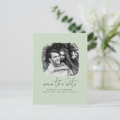 ミニマエレガントリストが写真の日付を保存 案内ポストカード (スタンド正面)