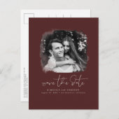 ミニマエレガントリストが写真の日付を保存 案内ポストカード (正面/裏面)