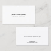 ミニマエレガントリストとモダンプロフェッショナル 名刺 (正面/裏面)