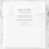 ミニマエレガントリストによる我々の結婚バッグ スクエアシール (バッグ)