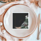 ミニマエレガントリストのクリスマスパーティー紙ナプキン スタンダードランチョンナプキン