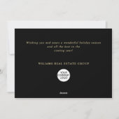 ミニマエレガントリストのゴールデン企業のクリスマス シーズンカード (裏面)