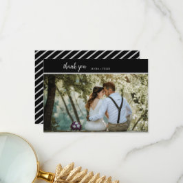 ミニマエレガントリストのタイポグラフィ写真 サンキューカード