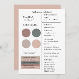 ミニマエレガントリストのダスティバラとセージの花嫁 招待状