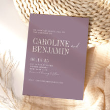 ミニマエレガントリストのダスティ結婚パープル