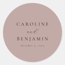 ミニマエレガントリストのダスティMauve書結婚道 ラウンドシール