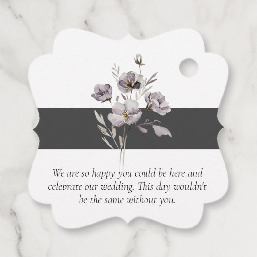 ミニマエレガントリストのダークグレー、水色ありがとう フェイバータグ (裏面)