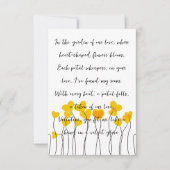 ミニマエレガントリストのバレンタインデー サンキューカード (正面)