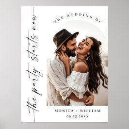 ミニマエレガントリストのパーティーは今始ま結婚る ポスター