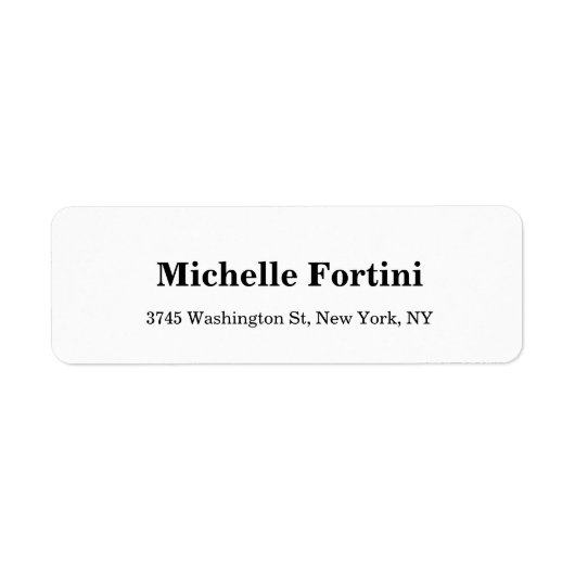 ミニマエレガントリストのプレーンモダンブラックとホワイト ラベル (正面)