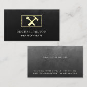 ミニマエレガントリストのプレーン金ゴールドツールのビジネスカー 名刺 (正面/裏面)