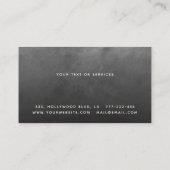 ミニマエレガントリストのプレーン金ゴールドツールのビジネスカー 名刺 (裏面)