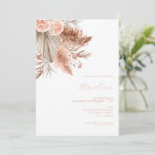 ミニマエレガントリストのボホフローラ1st誕生日 招待状 (スタンド正面)