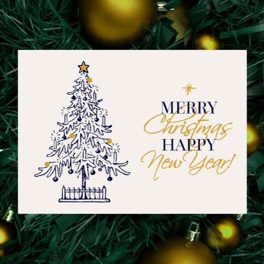 ミニマエレガントリストのメリークリスマスツ企業のリー シーズンカード