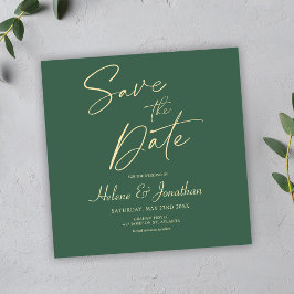 ミニマエレガントリストのモダン結婚式の日付を保存