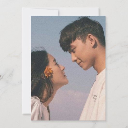 ミニマエレガントリストのモノグラムのフォトオーバーレイ結婚ズ 招待状 (裏面)