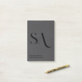 ミニマエレガントリストのモノグラムのポストイットノート ポストイット (デスク上)