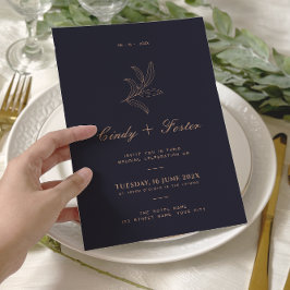 ミニマエレガントリストのユーカリ線ア結婚ート 招待状