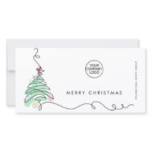 ミニマエレガントリストの企業のクリスマスグリーティング