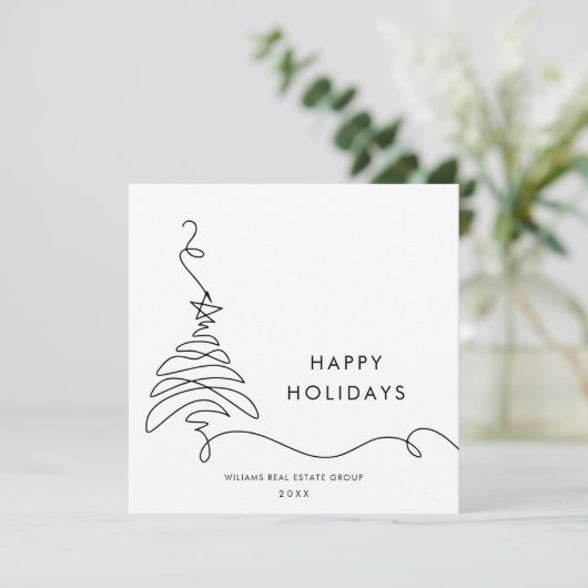 ミニマエレガントリストの企業のクリスマスグリーティング シーズンカード (スタンド正面)