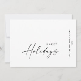 ミニマエレガントリストの企業のクリスマスグリーティング シーズンカード