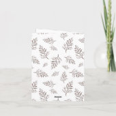 ミニマエレガントリストの企業のクリスマスグリーティング シーズンカード (裏面)