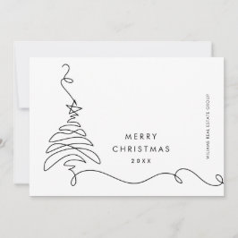 ミニマエレガントリストの企業のクリスマスグリーティング シーズンカード