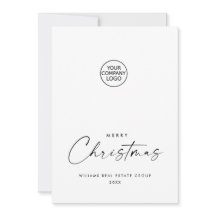 ミニマエレガントリストの企業のクリスマスグリーティング