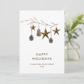 ミニマエレガントリストの企業のクリスマスグリーティング シーズンカード (スタンド正面)