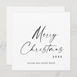 ミニマエレガントリストの企業のクリスマスグリーティング シーズンカード