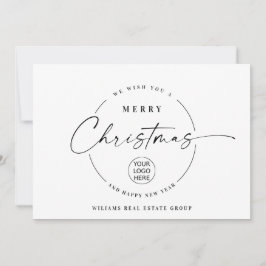 ミニマエレガントリストの企業のクリスマスグリーティング シーズンカード