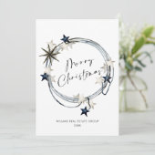 ミニマエレガントリストの企業のクリスマスグリーティング シーズンカード (スタンド正面)