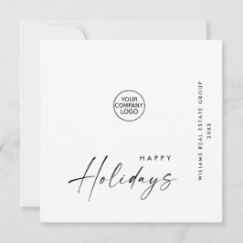 ミニマエレガントリストの企業のクリスマスグリーティング シーズンカード