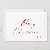 ミニマエレガントリストの企業のクリスマスグリーティング シーズンカード (正面)