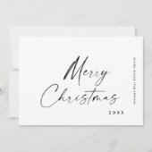 ミニマエレガントリストの企業のクリスマスグリーティング シーズンカード (正面)