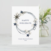 ミニマエレガントリストの企業のクリスマスグリーティング シーズンカード (スタンド正面)