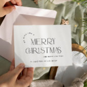 ミニマエレガントリストの企業のクリスマスグリーティング シーズンカード