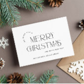 ミニマエレガントリストの企業のクリスマスグリーティング シーズンカード